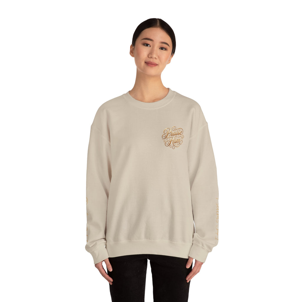 Praise Psalm 150 Sweatshirt | Christian Faith Crewneck Pullover | Inspirational Worship Apparel
