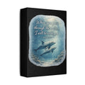Dolphin Isaiah 43:2 Canvas — Christian Ocean Scripture Wall Art
