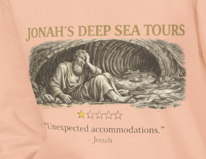 Jonah – Hoodie | “Deep Sea Tours” Vintage Nautical Graphic – Five-Star Faith Series