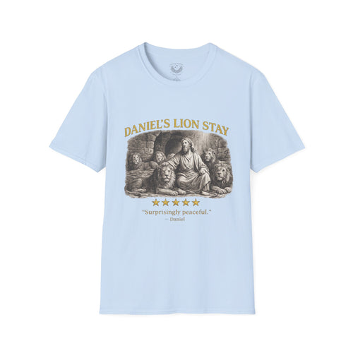 Daniel – T-Shirt | “Lion’s Stay Review” Vintage Graphic – Five-Star Faith Series