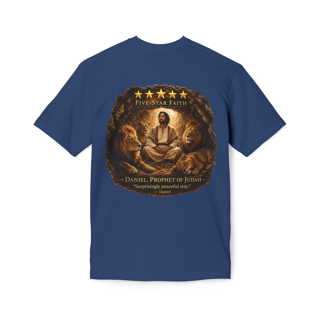 Daniel Review "Stay" Christian T-Shirt — Faith-Based Lion Design