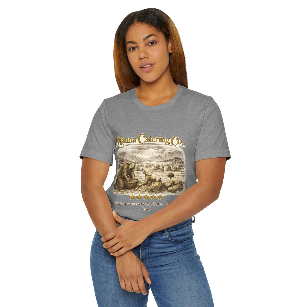 “Same Menu Every Day, But It Works” – Vintage Graphic T-Shirt| Five-Star Faith Series