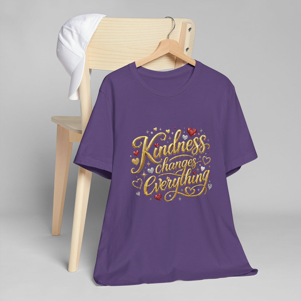 Kindness Changes Everything T-Shirt | Inspirational Script Graphic Tee | Soft Everyday Kindness Shirt