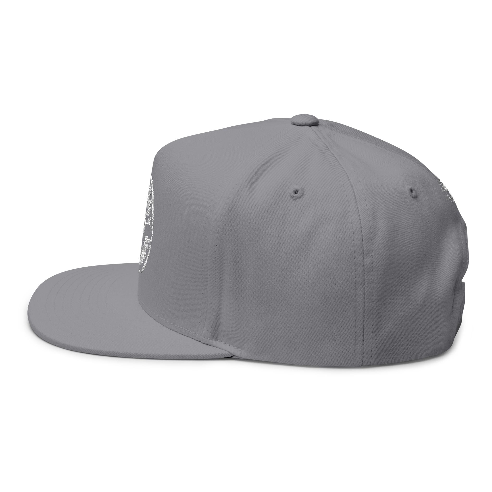 Flat Bill Cap — 'Love Thy Neighbor' Embroidered Snapback Hat