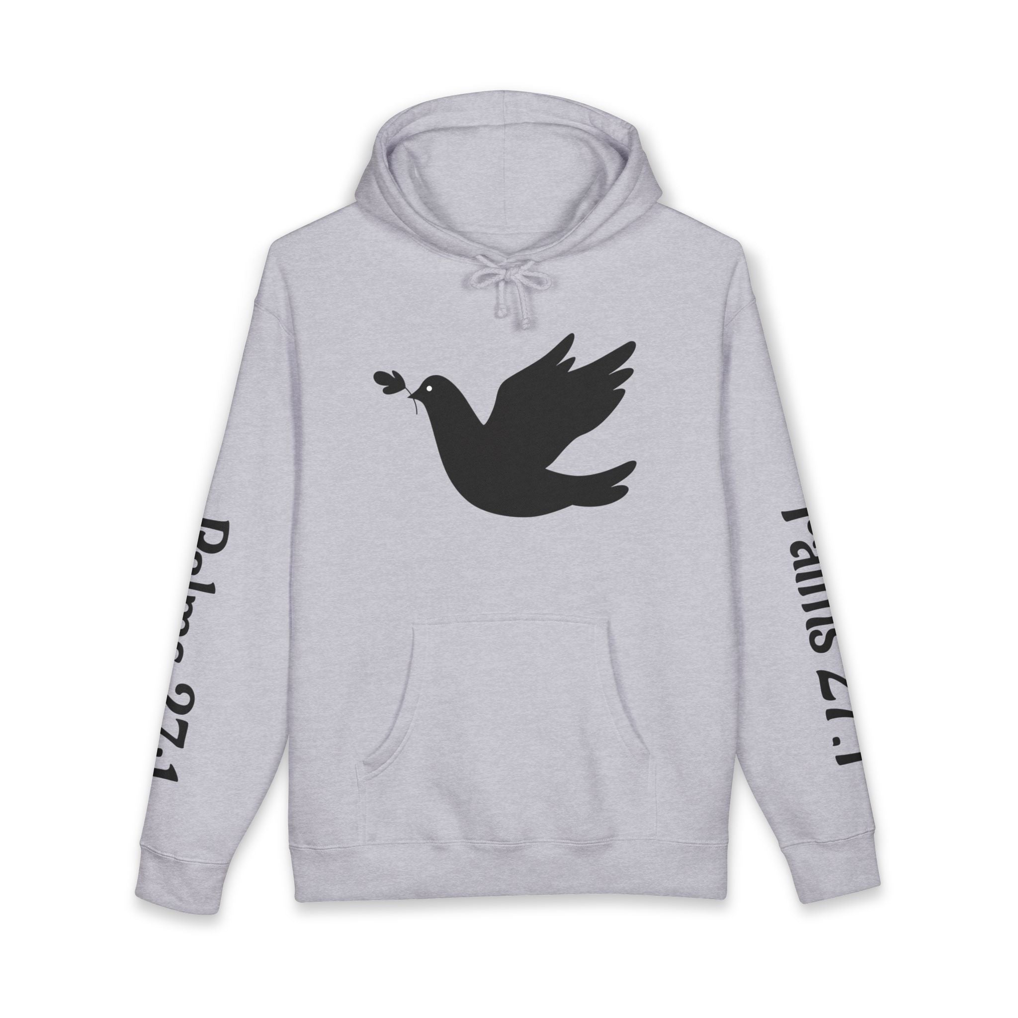 Psalm 27:1 Dove Hoodie – “The Lord is My Light & Salvation” Christian Sweatshirt | Faith Scripture Hoodie