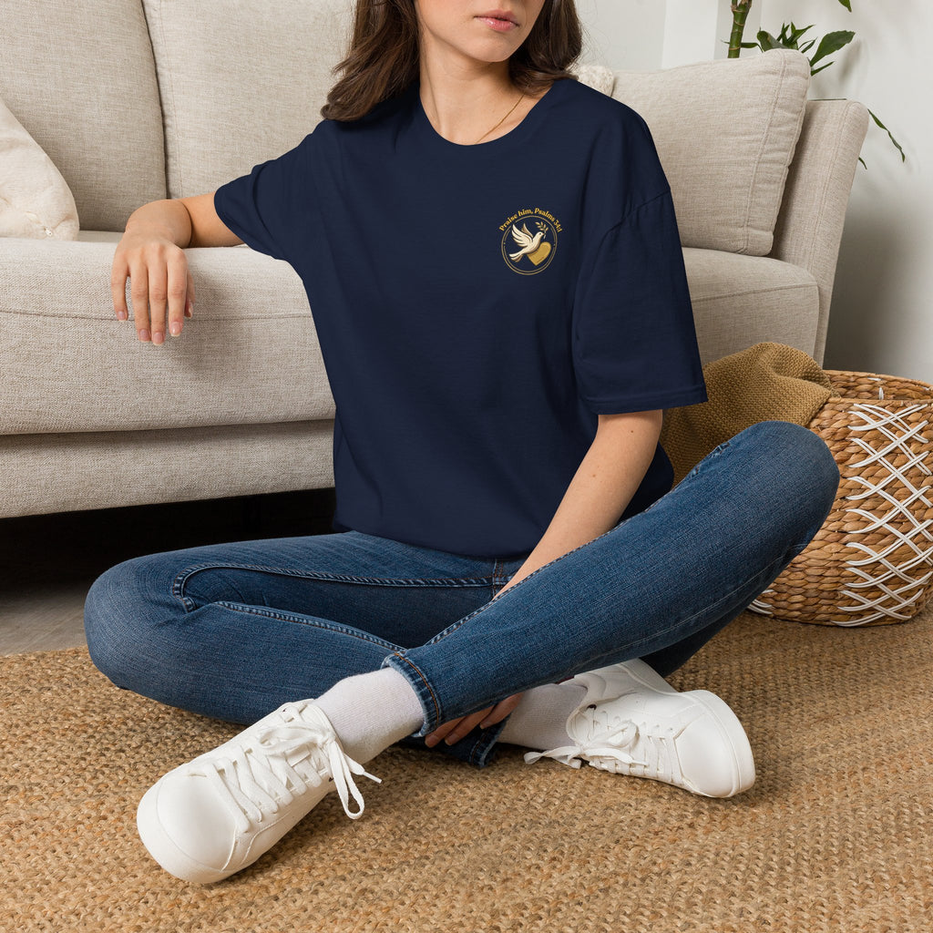 Dove of Peace Pocket T-Shirt | Pray Love Remember Christian Tee | Faith Freedom Creations