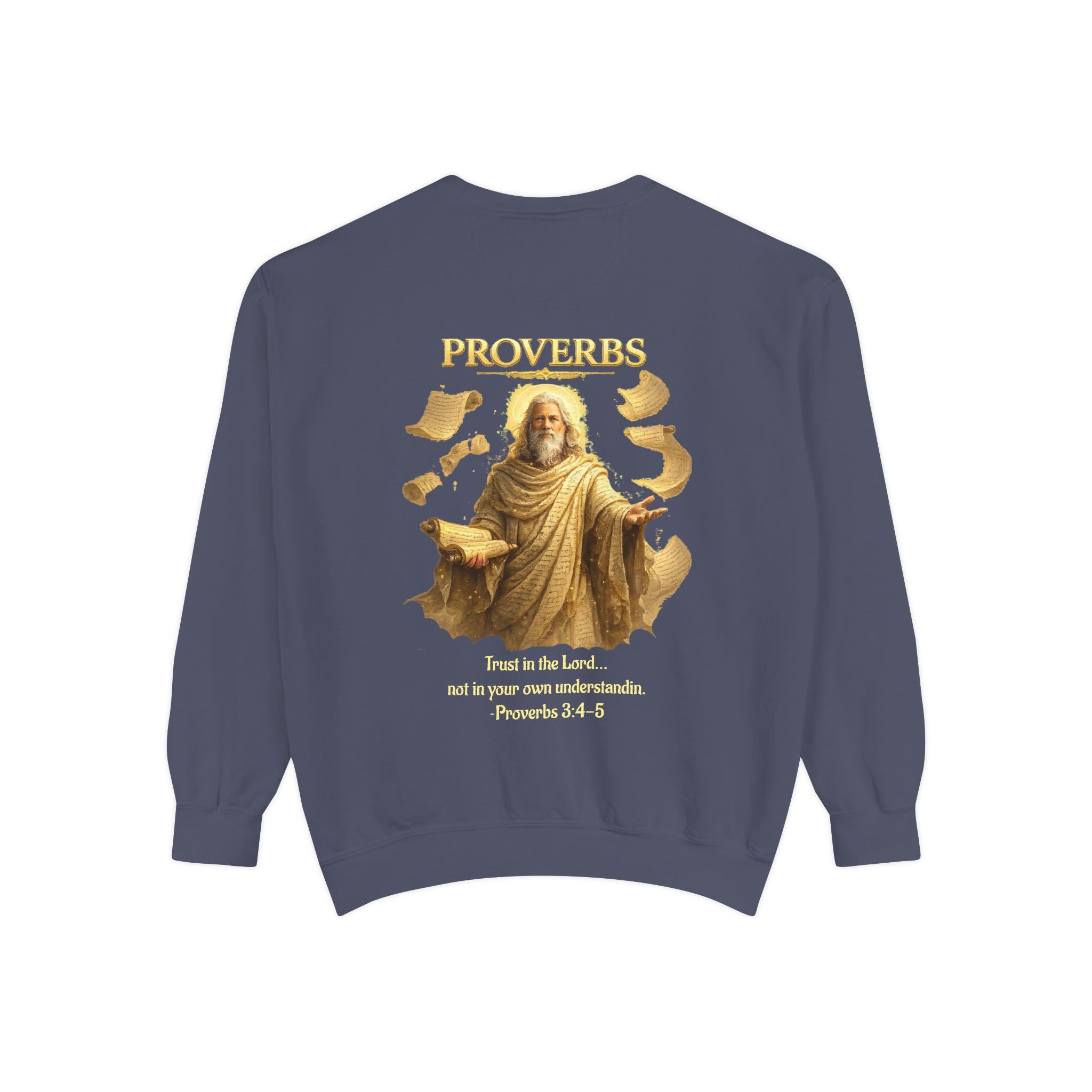 Proverbs Scripture Sweatshirt | Biblical Quote Christian Pullover | Inspirational Faith Crewneck