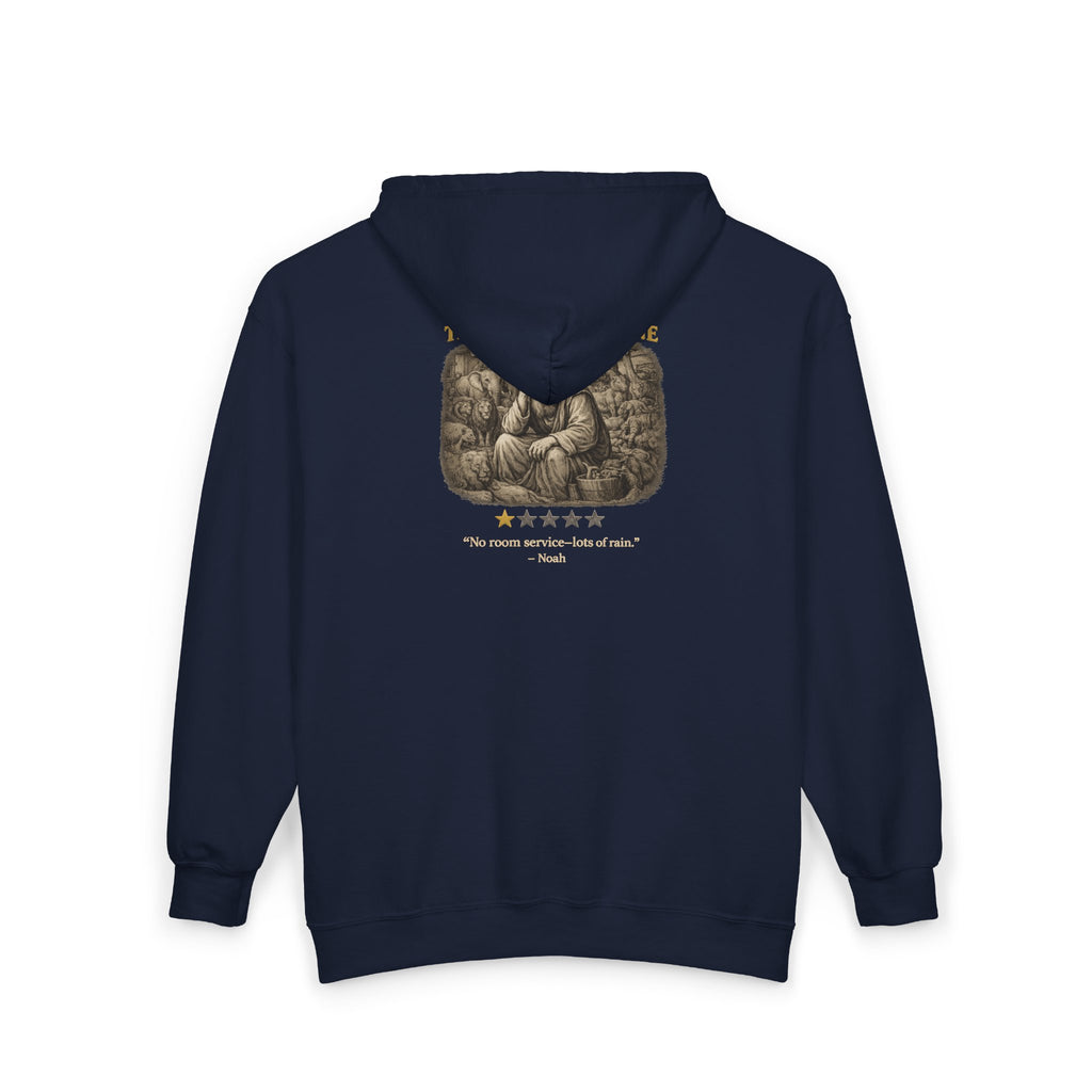 Ark Cruise Line – Full-Zip Hoodie | Vintage Lion Biblical Design – Five-Star Faith Series