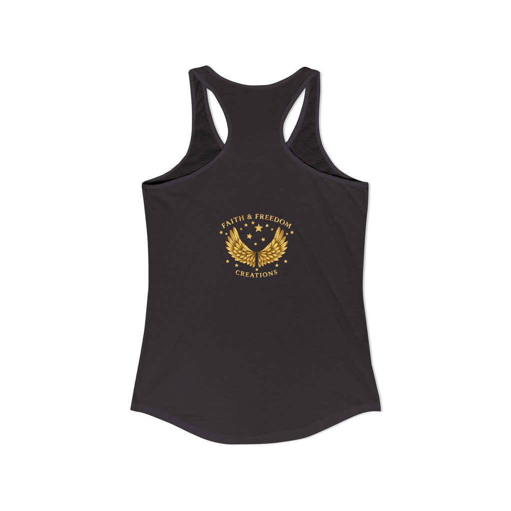 Cherish Loyalty – Women’s Racerback Tank | Inspirational Faith Graphic