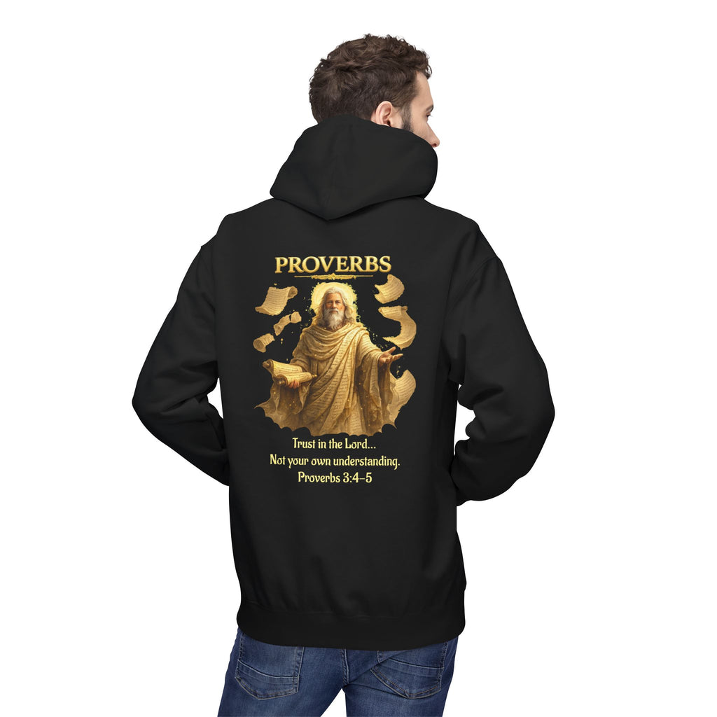 Proverbs “Trust in the Lord” Hoodie – Christian Scripture Pullover | Proverbs 3:5 Faith Sweatshirt