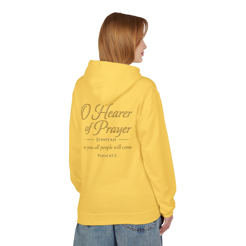 Prayer Hoodie – “O Hearer of Prayer” Psalm 65:2 Christian Pullover | Faith & Freedom Creations