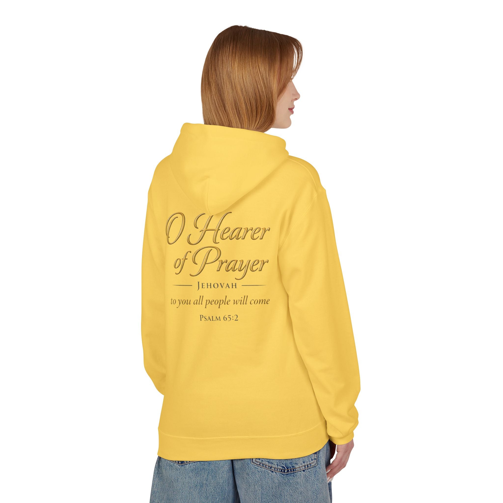 Prayer Hoodie – “O Hearer of Prayer” Psalm 65:2 Christian Pullover | Faith & Freedom Creations