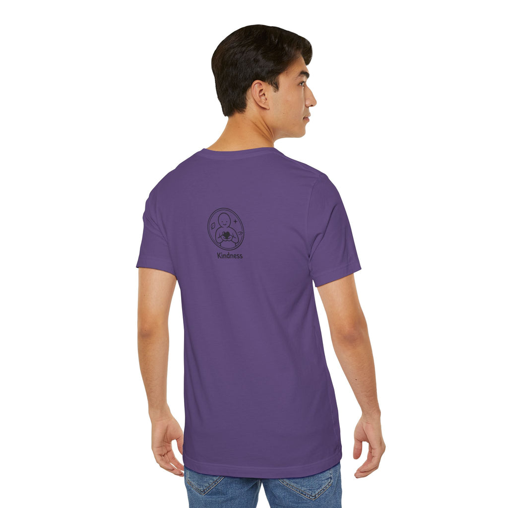 Kindness Minimalist T-Shirt | Inspirational Heart Emblem Tee | Soft Everyday Graphic Shirt