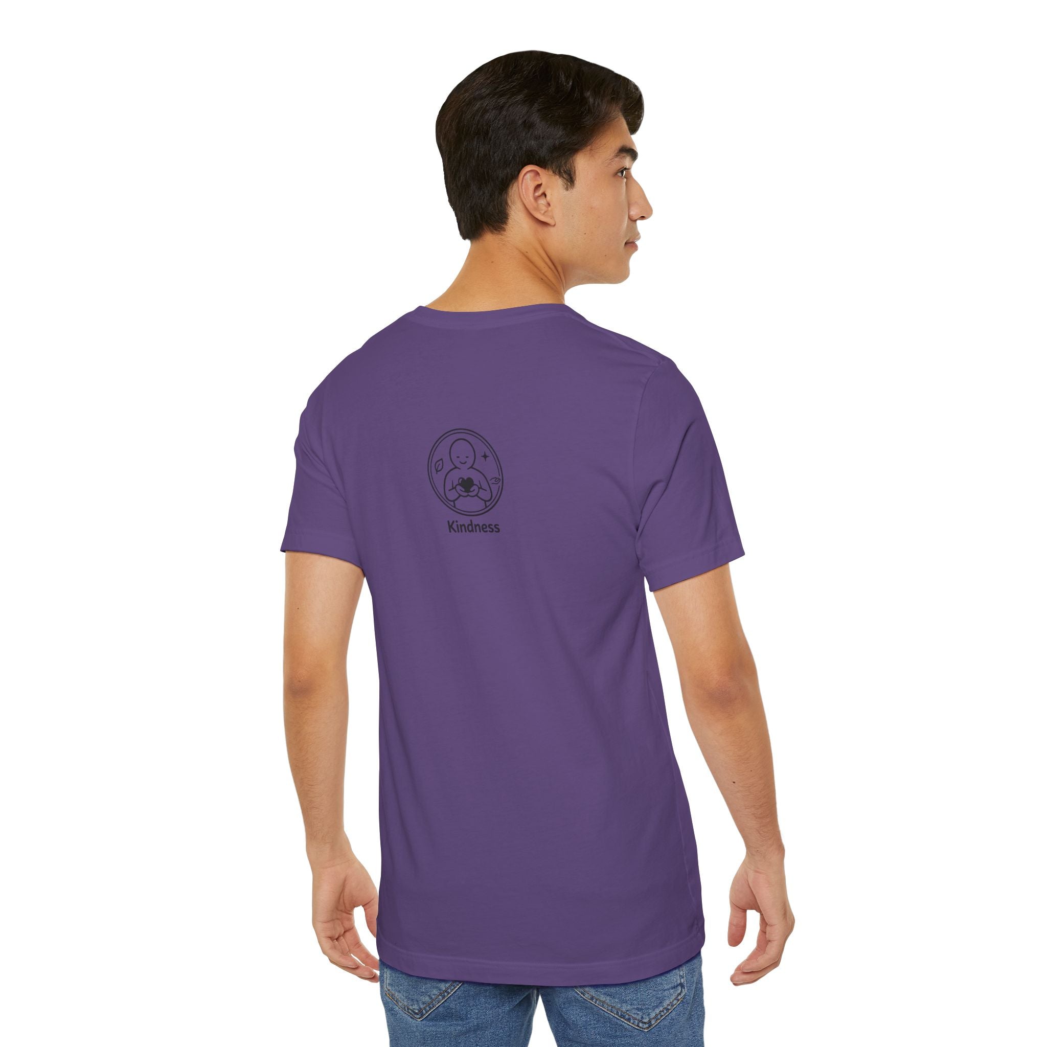 Kindness Minimalist T-Shirt | Inspirational Heart Emblem Tee | Soft Everyday Graphic Shirt