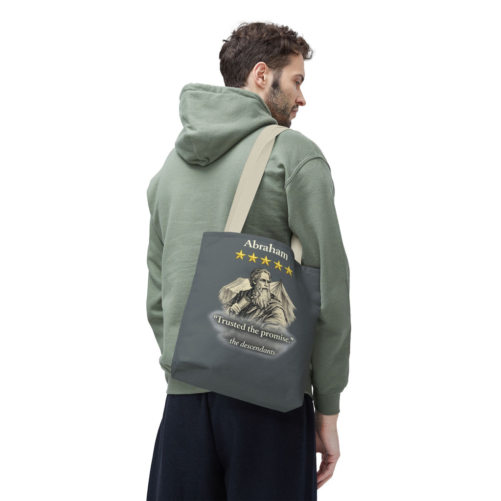 Abraham – Tote Bag | “Trusted the Promise” Patriarch Graphic – Five-Star Faith Series