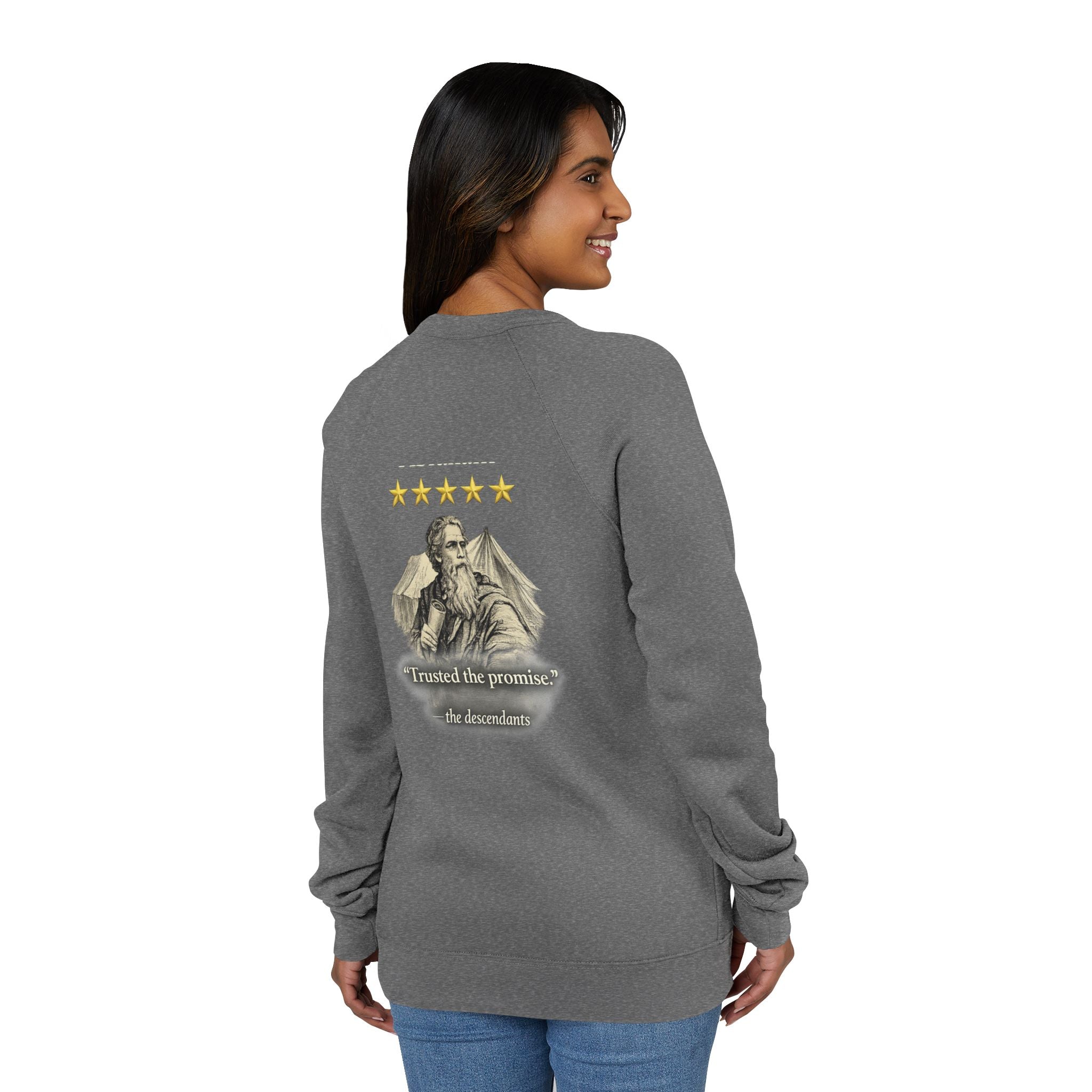 Abraham— "I trusted the promise" Graphic Crewneck Sweatshirt