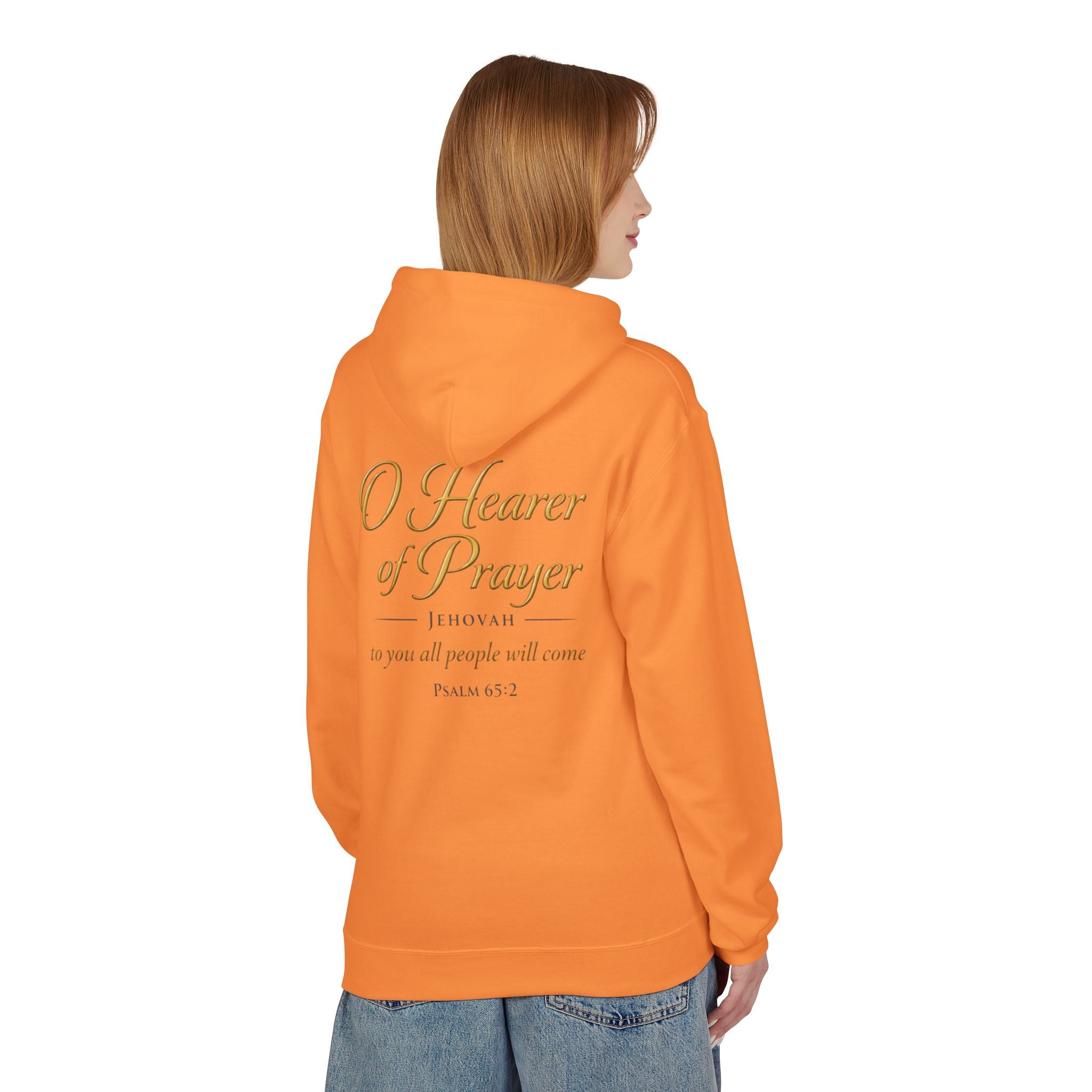 Prayer Hoodie – “O Hearer of Prayer” Psalm 65:2 Christian Pullover | Faith & Freedom Creations