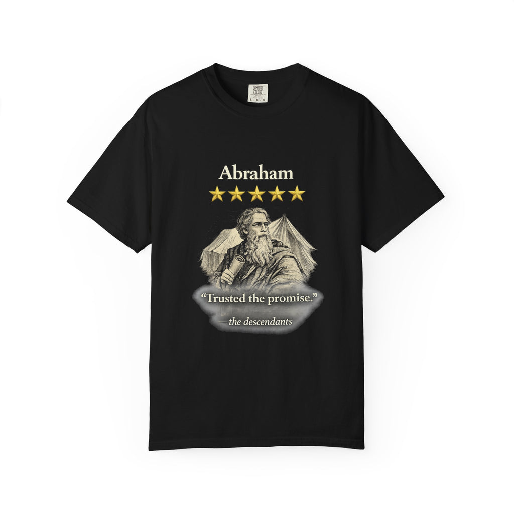 Abraham – Vintage T-Shirt | “I Trusted the Promise” Graphic – Five-Star Faith Series
