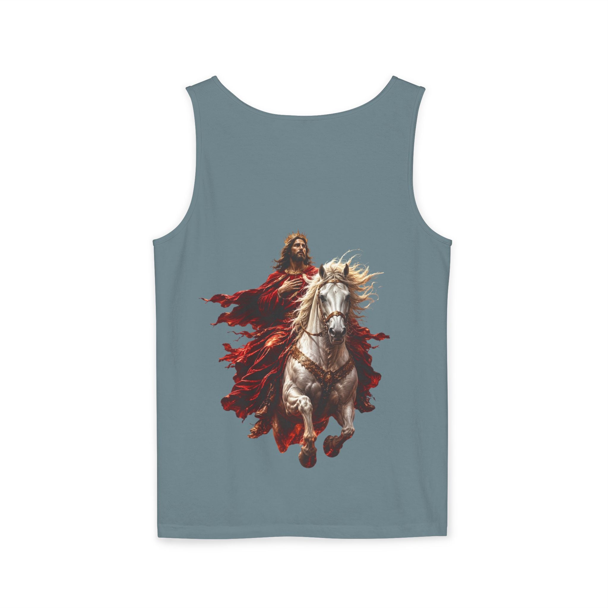 Jesus Second Coming Tank Top | Jesus on White Horse Christian Tank | Inspirational Faith Apparel