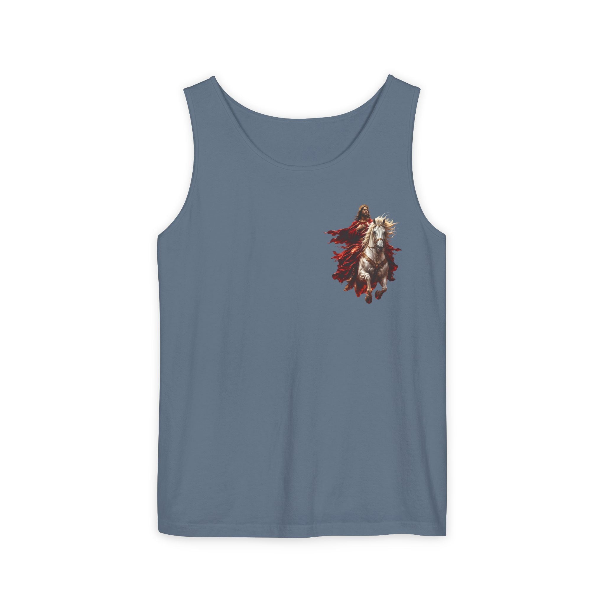 Jesus Second Coming Tank Top | Jesus on White Horse Christian Tank | Inspirational Faith Apparel