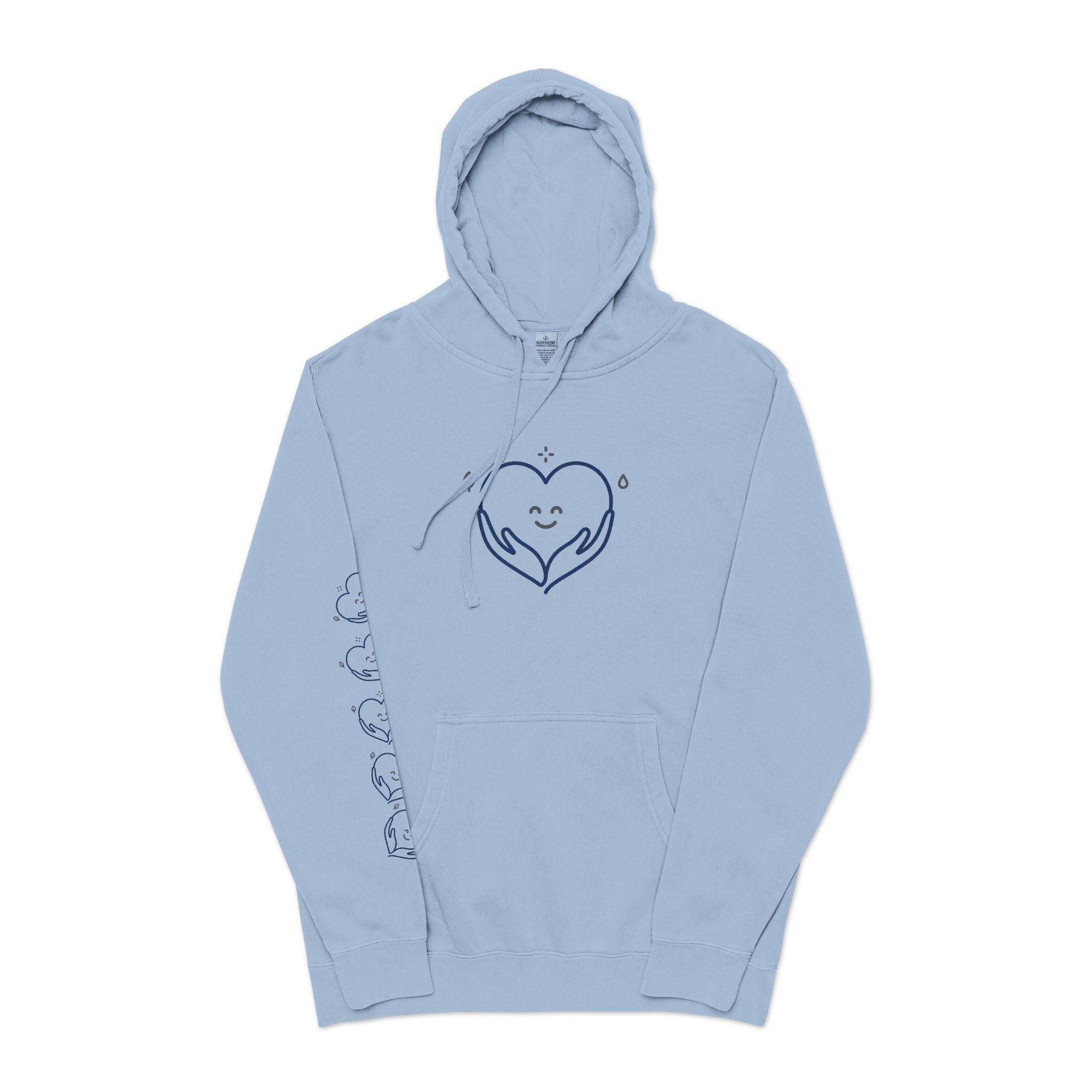 Kindness Changes Everything Hoodie – Heart Graphic Pigment-Dyed Sweatshirt