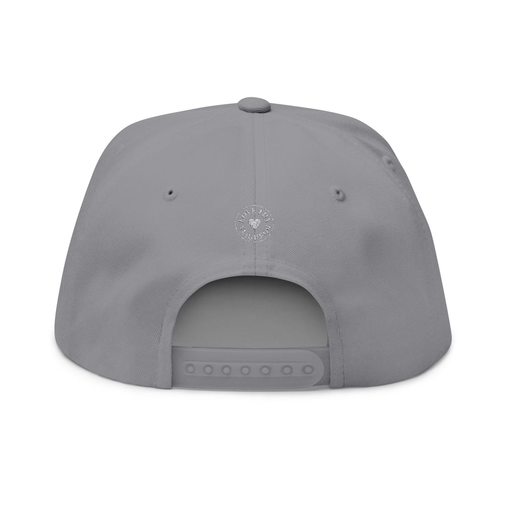 Flat Bill Cap — 'Love Thy Neighbor' Embroidered Snapback Hat