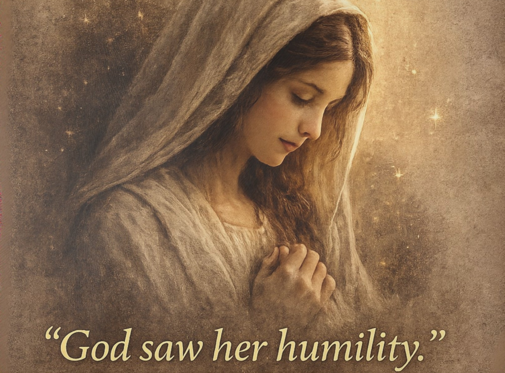 God Saw Her Humility Glass Cutting Board – Christian Kitchen Decor | Faith Inspirational Kitchen Board
