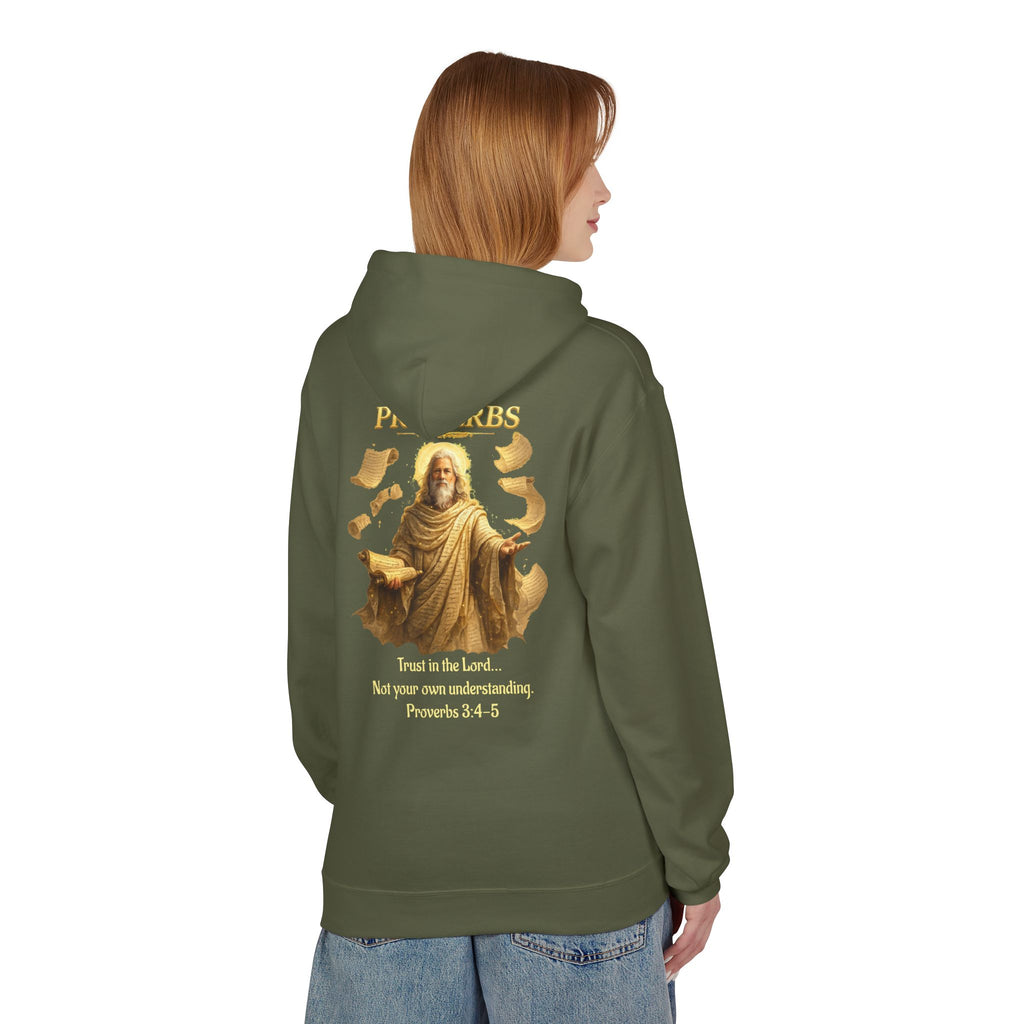 Proverbs “Trust in the Lord” Hoodie – Christian Scripture Pullover | Proverbs 3:5 Faith Sweatshirt