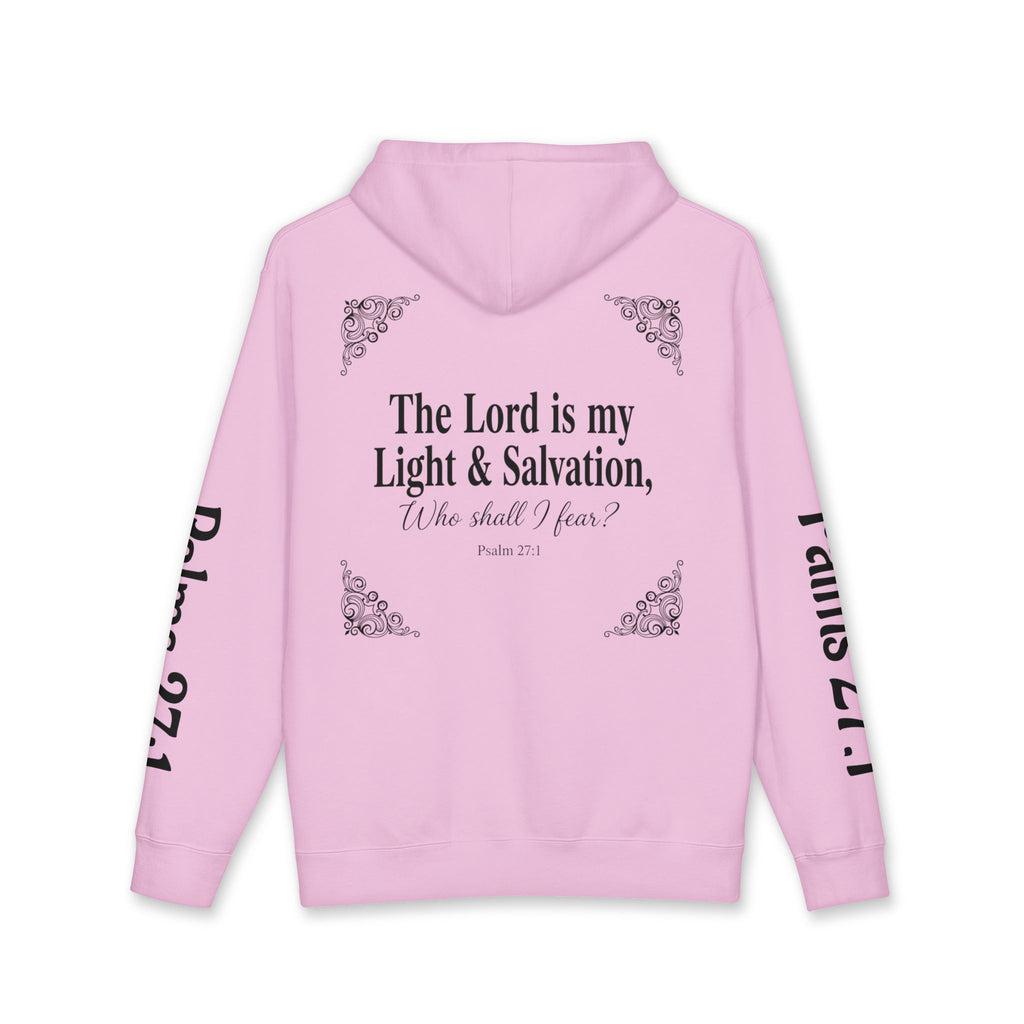 Psalm 27:1 Dove Hoodie – “The Lord is My Light & Salvation” Christian Sweatshirt | Faith Scripture Hoodie
