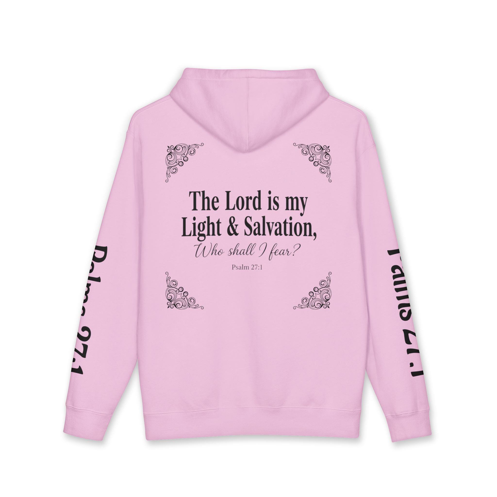 Psalm 27:1 Dove Hoodie – “The Lord is My Light & Salvation” Christian Sweatshirt | Faith Scripture Hoodie