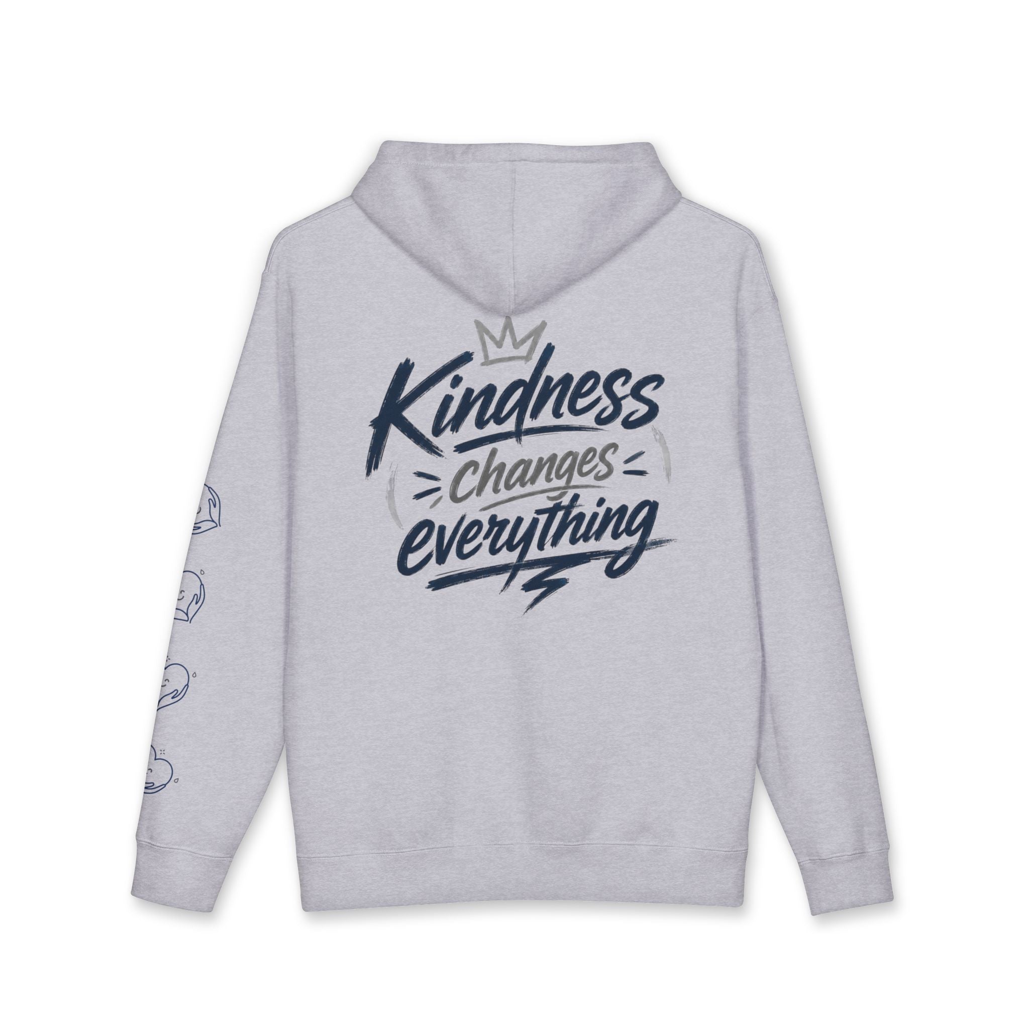Kindness Changes Everything Hoodie – Heart Hands Graphic Inspirational Pullover