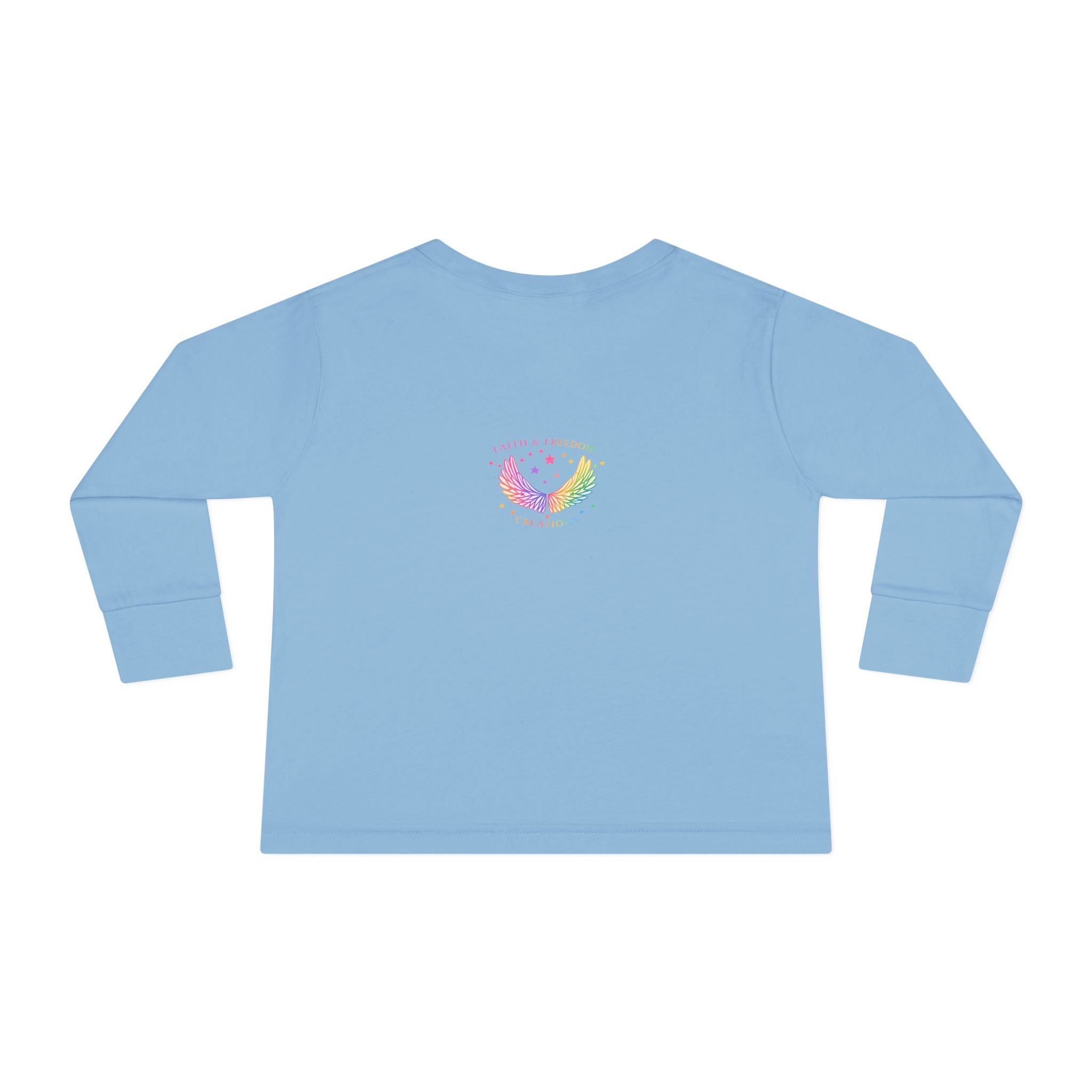 Baby Moon & Owl Toddler Long Sleeve Tee – Pastel Sleepy Moon Nursery Shirt | Cozy Toddler Pajama Style Tee
