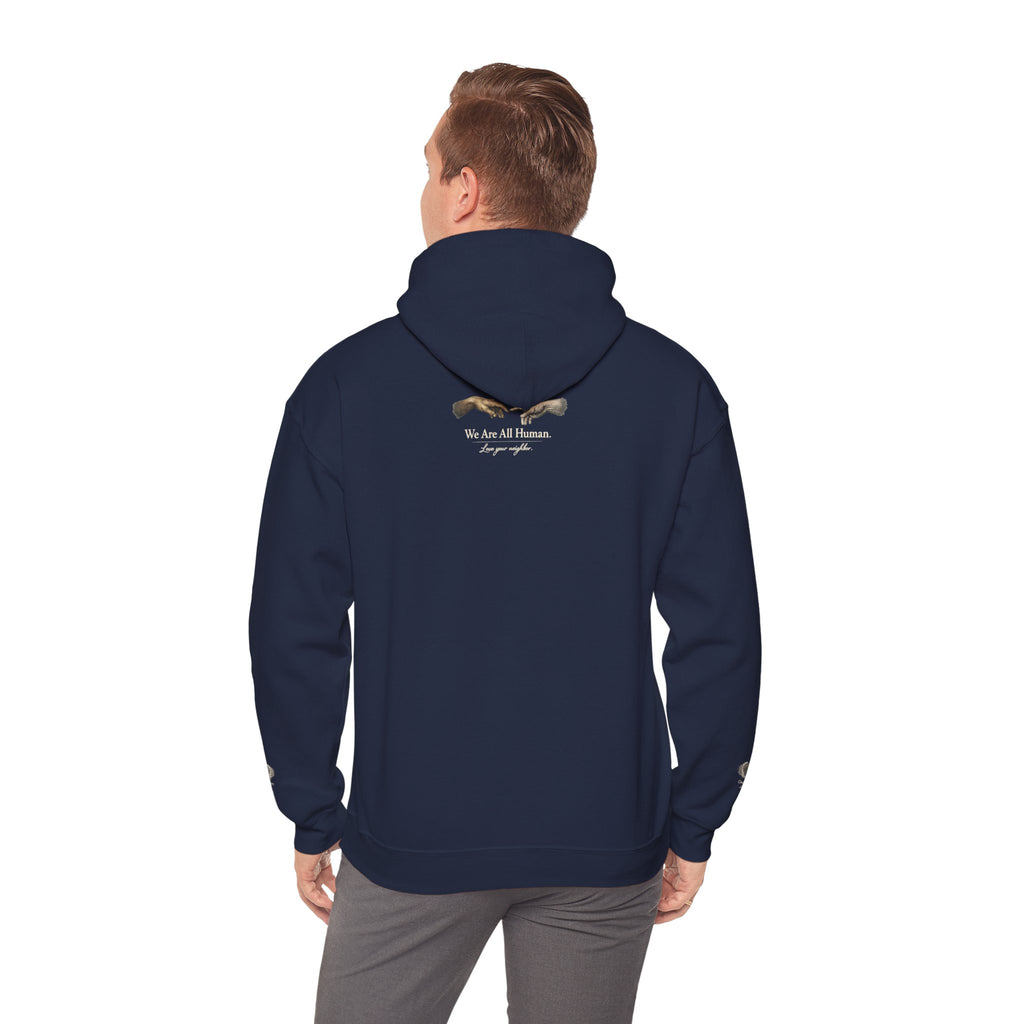 “Love People Anyway” Hoodie – Inspirational Script Graphic Sweatshirt | Compassion Message Pullover
