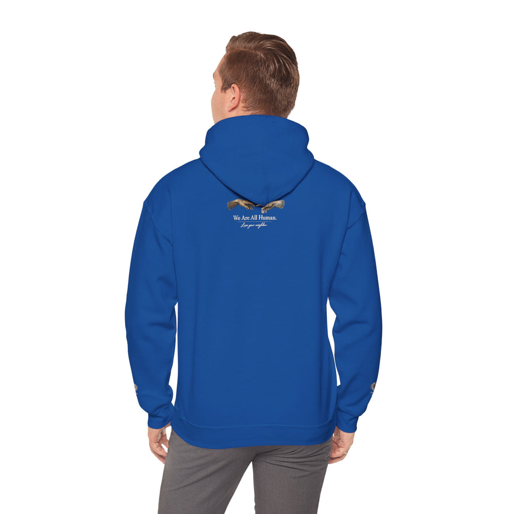 “Love People Anyway” Hoodie – Inspirational Script Graphic Sweatshirt | Compassion Message Pullover