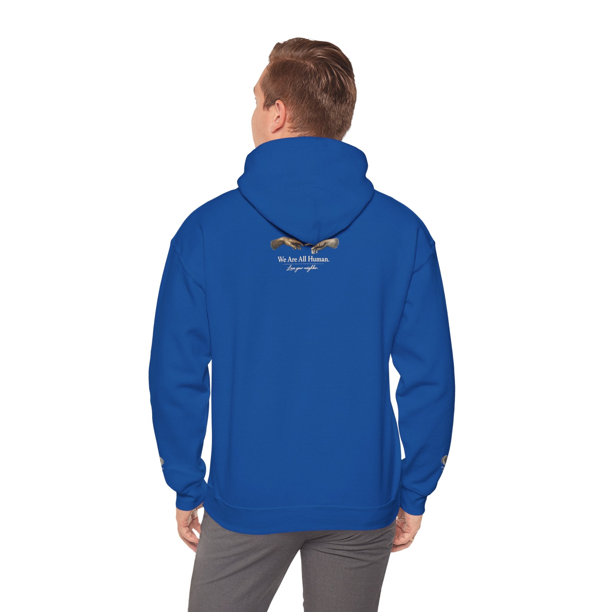 “Love People Anyway” Hoodie – Inspirational Script Graphic Sweatshirt | Compassion Message Pullover