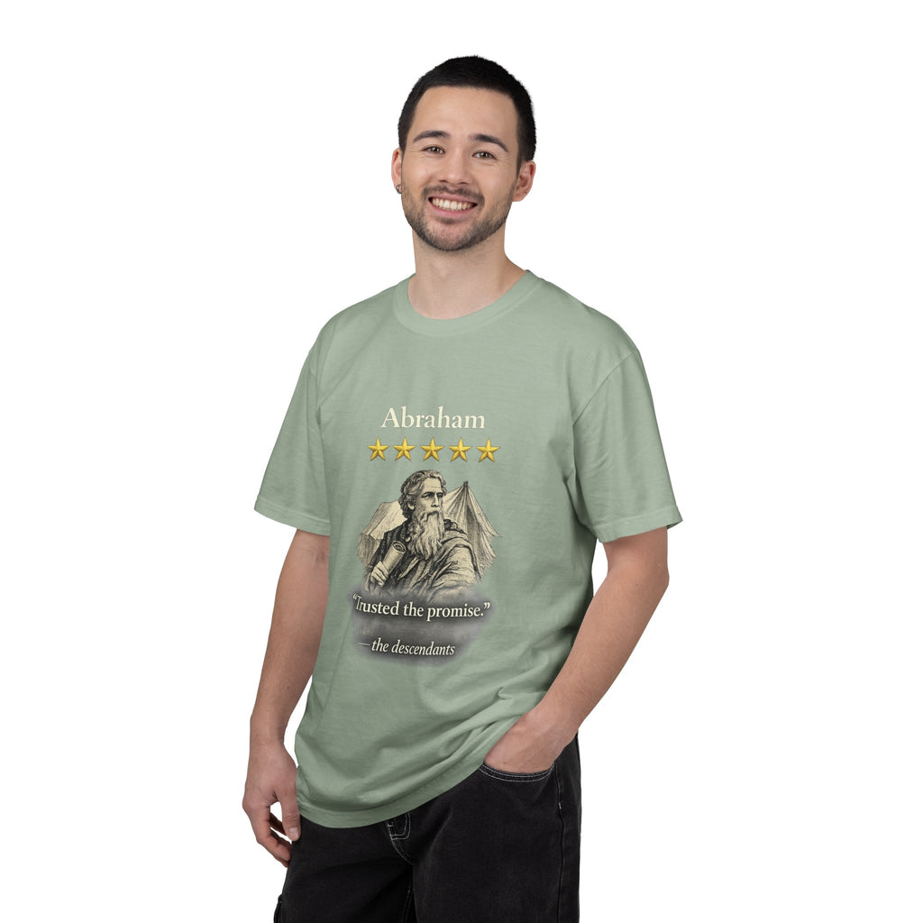 Abraham – Vintage T-Shirt | “I Trusted the Promise” Graphic – Five-Star Faith Series
