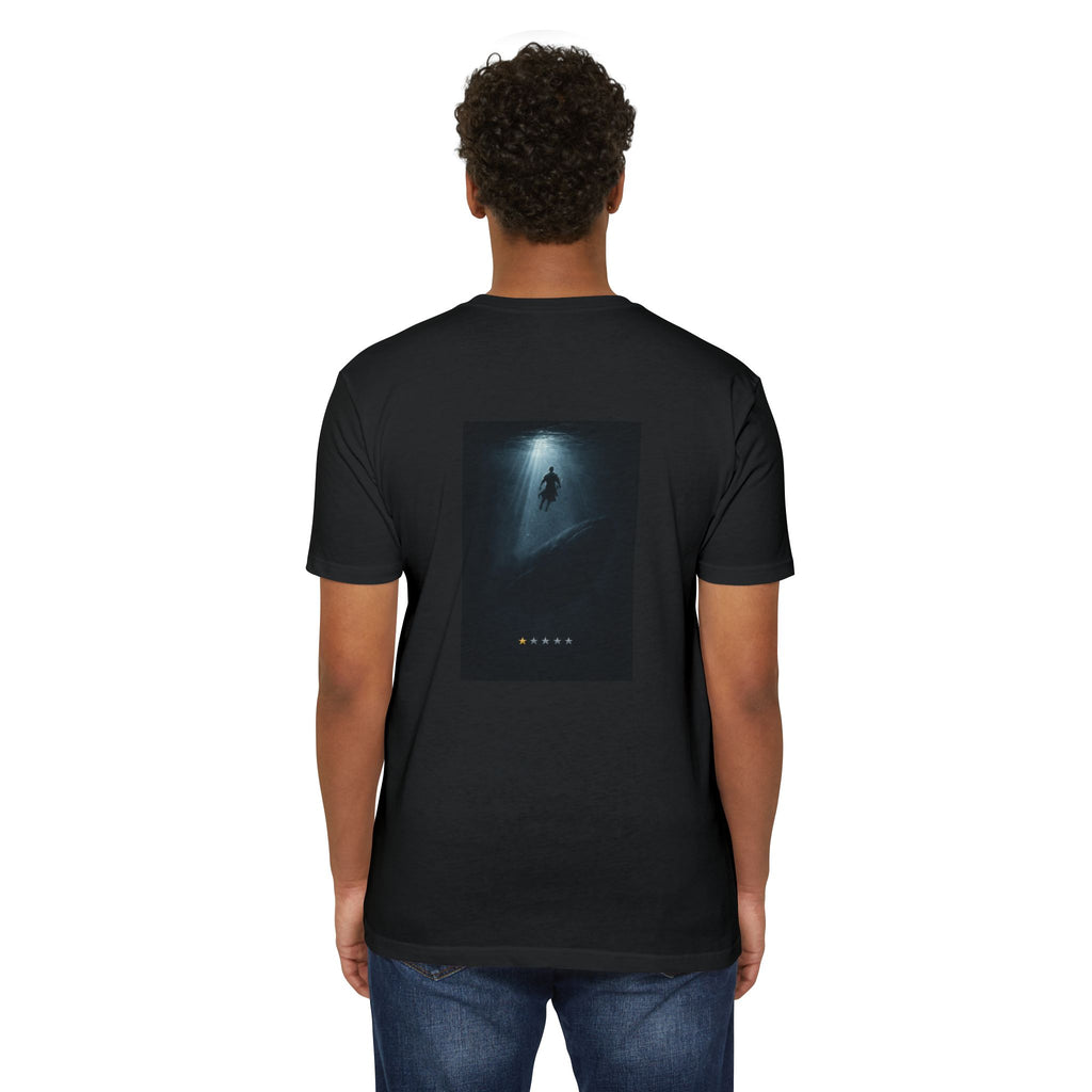 Jonah – Back Print T-Shirt | Atmospheric Deep Sea Graphic – Five-Star Faith Series