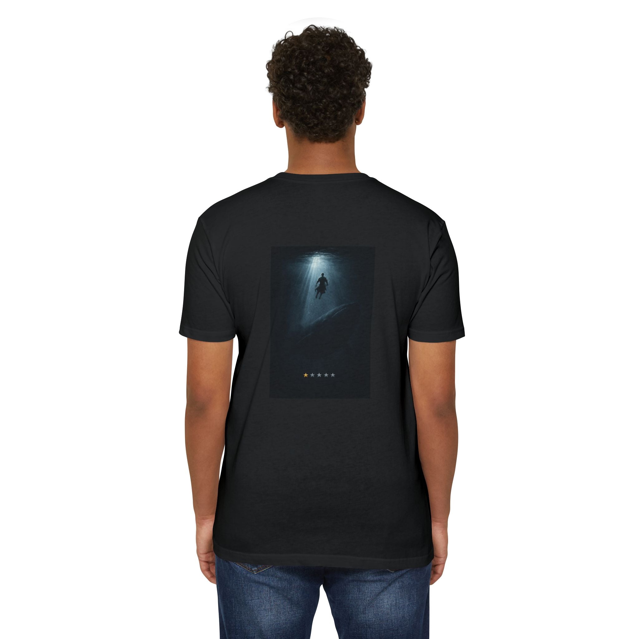 Jonah – Back Print T-Shirt | Atmospheric Deep Sea Graphic – Five-Star Faith Series