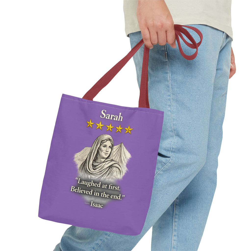Sarah – Personalized Tote Bag | “Laughed at First. Believed in the End.” Review – Five-Star Faith Series