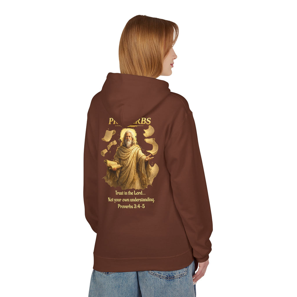 Proverbs “Trust in the Lord” Hoodie – Christian Scripture Pullover | Proverbs 3:5 Faith Sweatshirt
