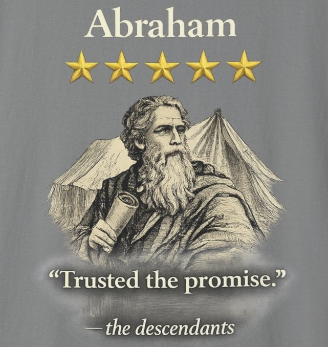Abraham – Vintage T-Shirt | “I Trusted the Promise” Graphic – Five-Star Faith Series