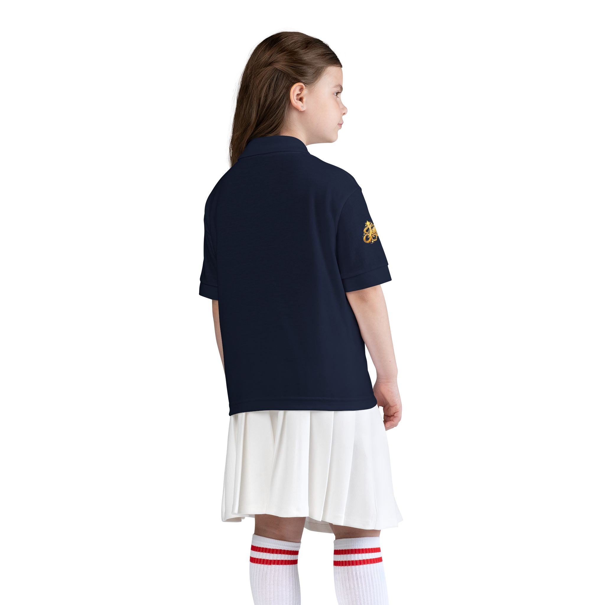 Kids Jesus Gold Nugget Polo – Youth Christian Faith Shirt | Church & Dress Casual Polo