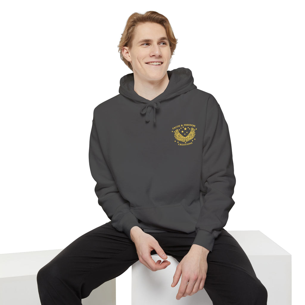 Manna Catering Co. – Hoodie | “Manna Review” Vintage Graphic – Five-Star Faith Series
