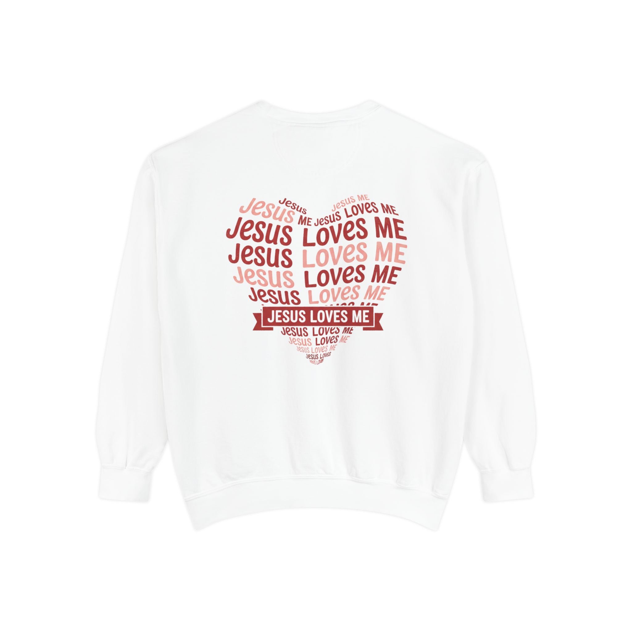 Jesus Loves Me Heart Sweatshirt | Christian Faith Crewneck