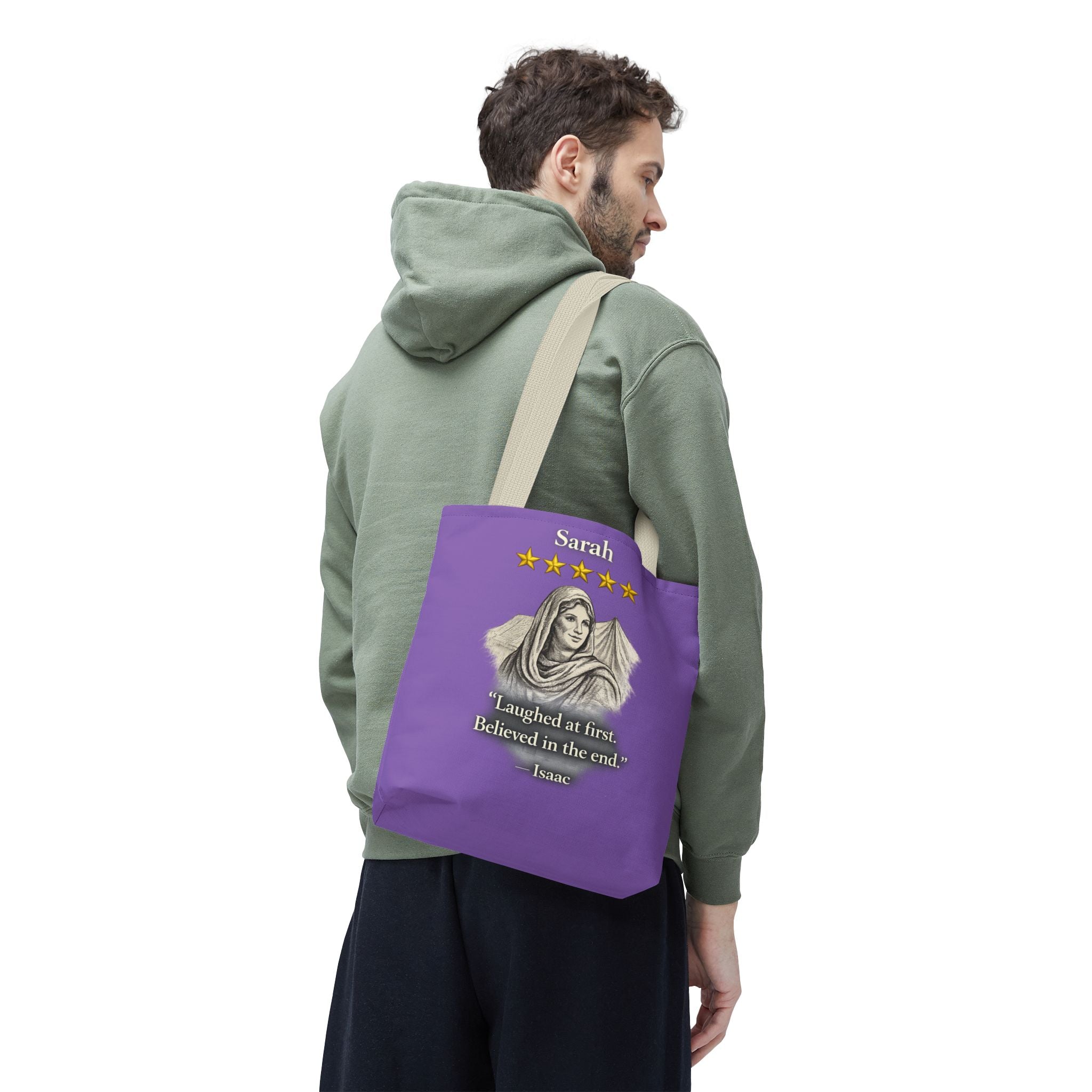 Sarah – Personalized Tote Bag | “Laughed at First. Believed in the End.” Review – Five-Star Faith Series