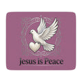 Jesus Is Peace Sherpa Blanket — Cozy Tan Christian Throw