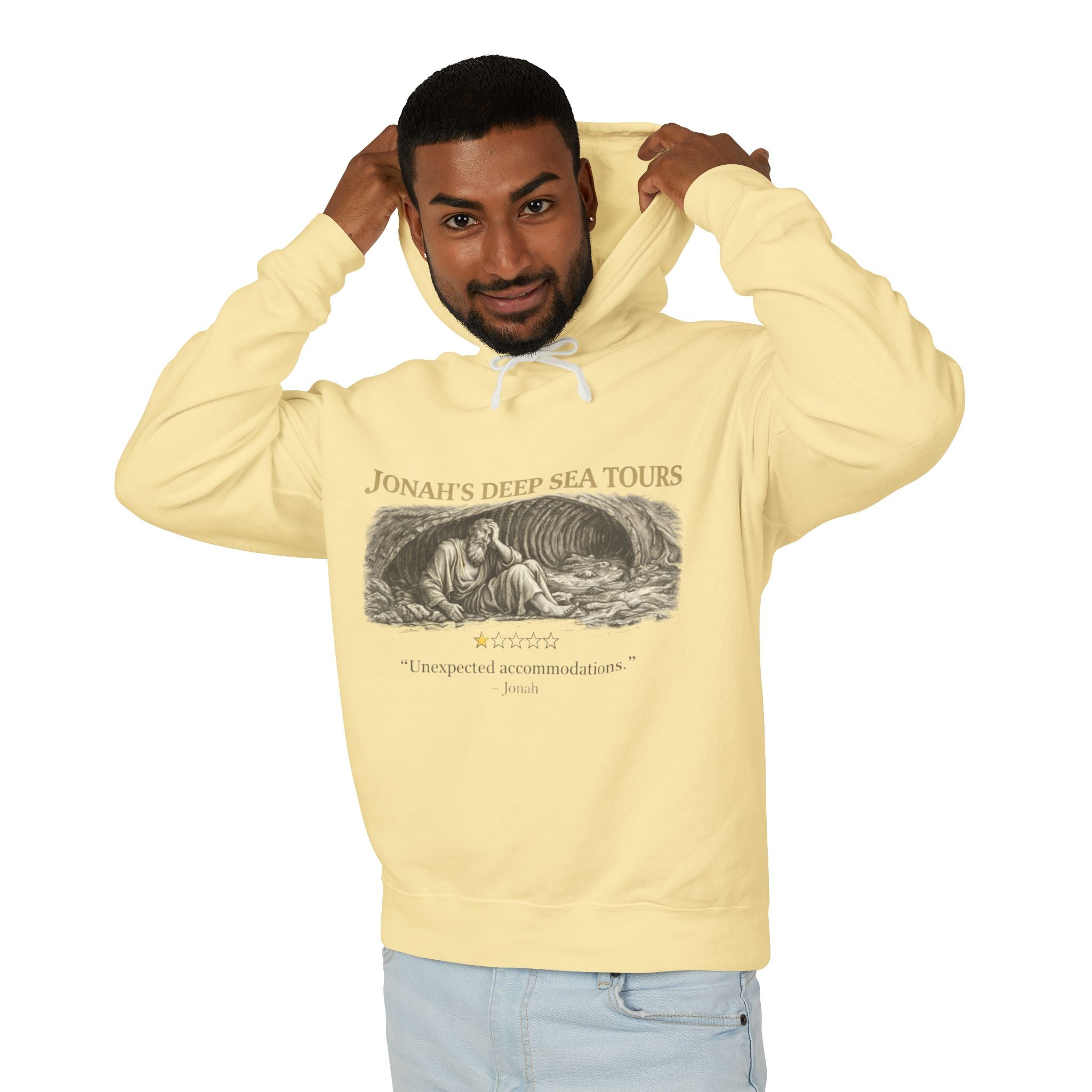 Jonah's Deep Sea Tours - Vintage Nautical Hoodie with Biblical Humor