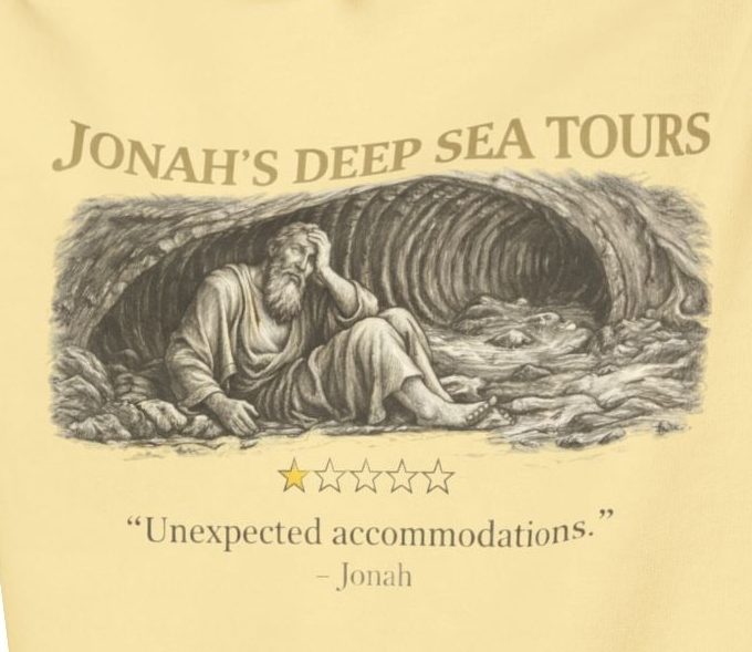 Jonah – Hoodie | “Deep Sea Tours” Vintage Nautical Graphic – Five-Star Faith Series