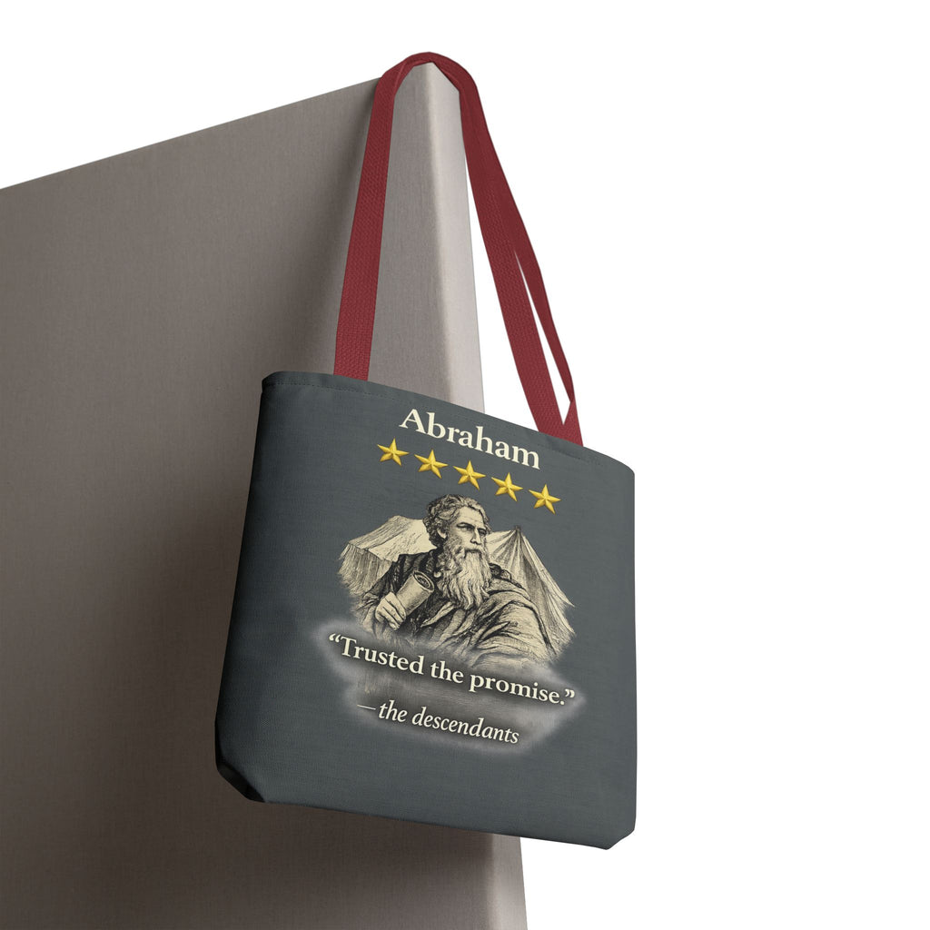 Abraham – Tote Bag | “Trusted the Promise” Patriarch Graphic – Five-Star Faith Series