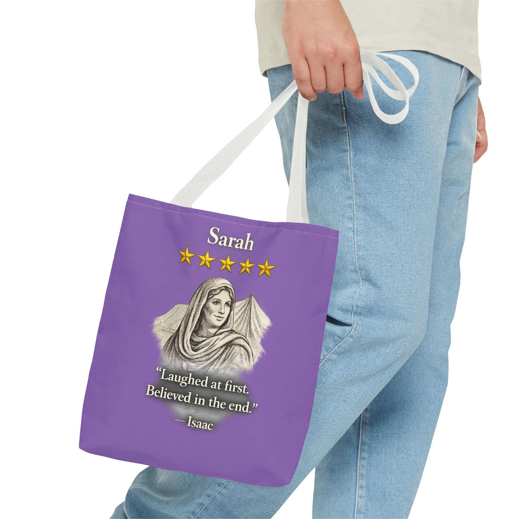 Sarah – Personalized Tote Bag | “Laughed at First. Believed in the End.” Review – Five-Star Faith Series